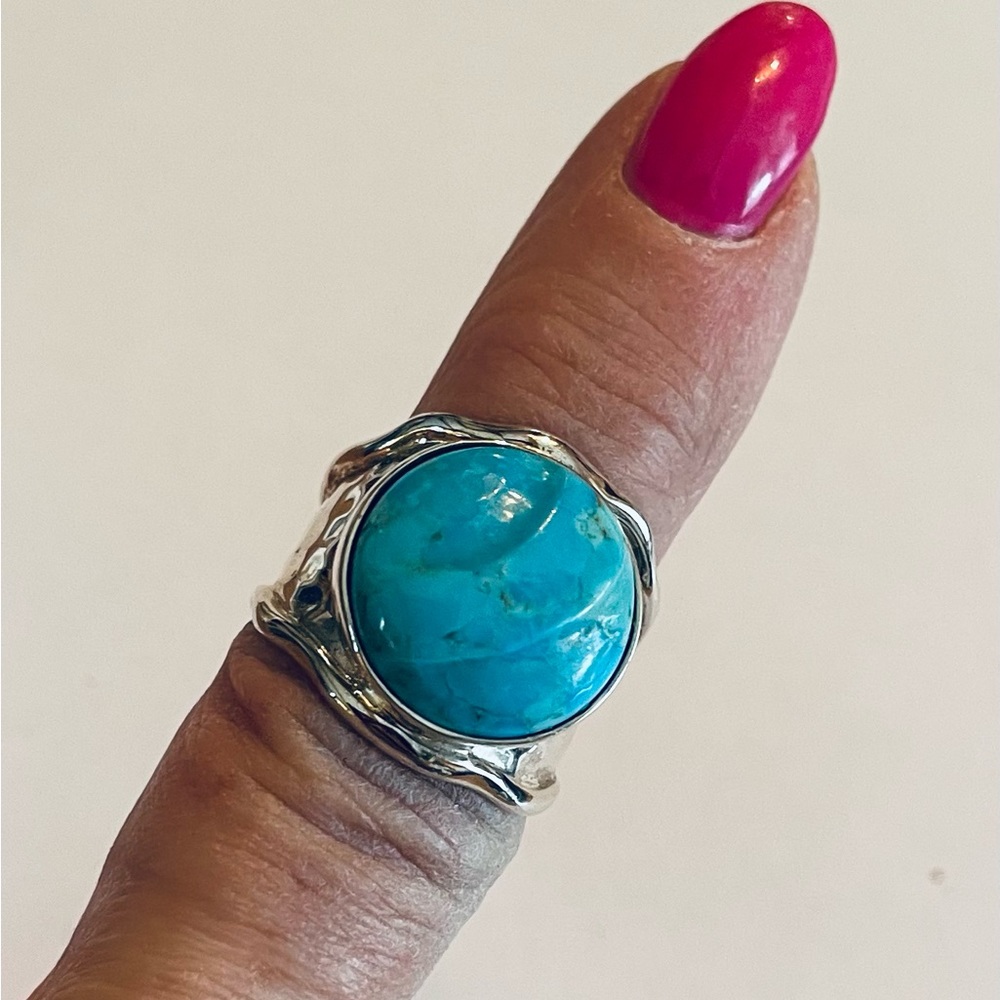 Jay King Sterling Silver Turquoise Ring - image 5